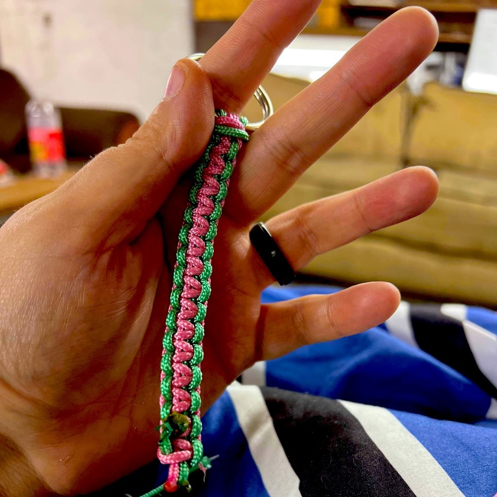 Paracord collars bracelets Keychains and lanyards